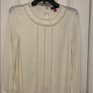 Vince Camuto Crème Dress Blouse Size XS